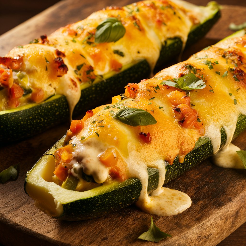 Cheese Zucchini Boats