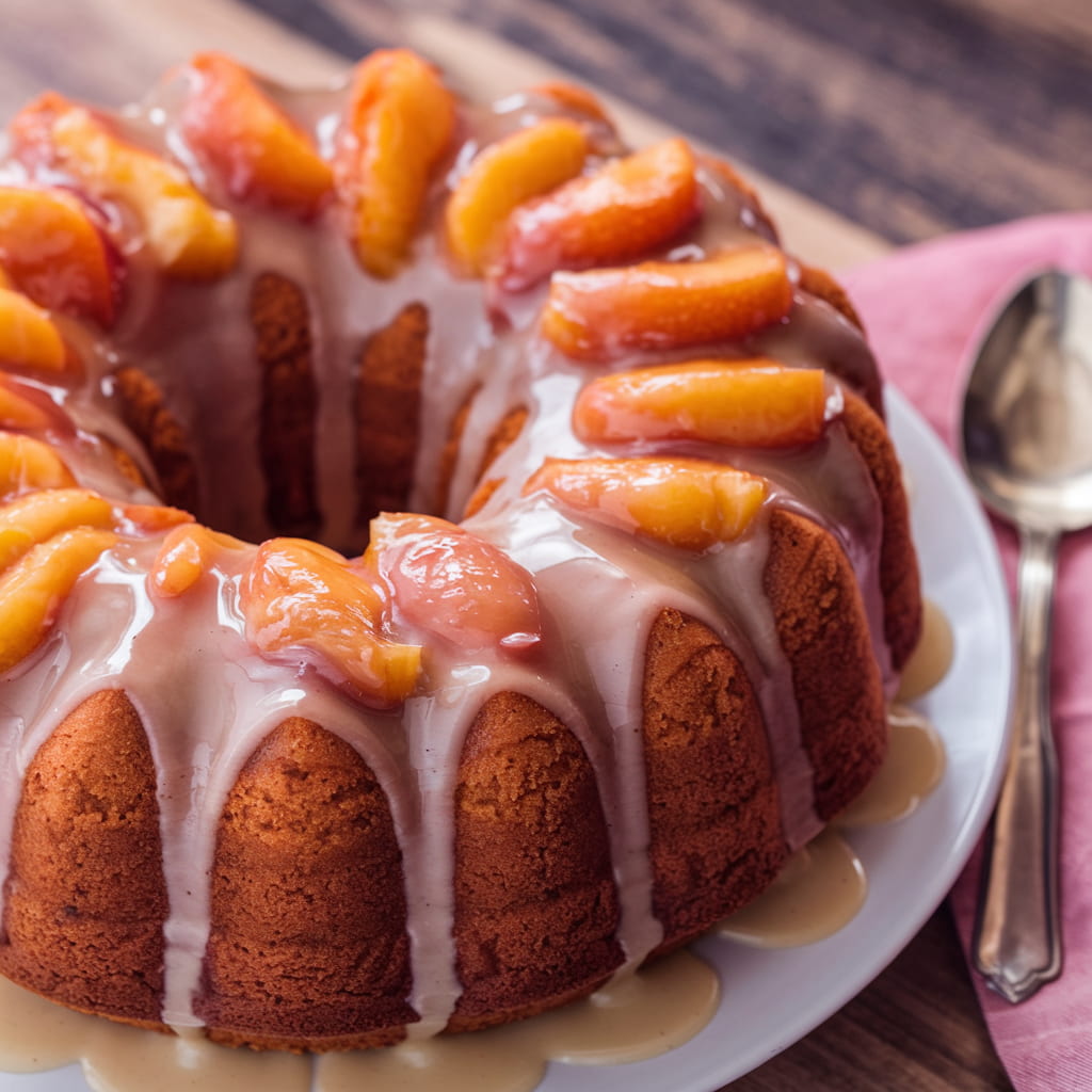 peach cobbler pound cake recipe